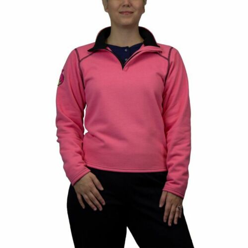 Pink Arc Flash FR shirt on woman SWSSAMZW on white background