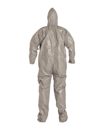 DuPont TF145T Tychem 6000 Coverall. Respirator Fit Hood  No Tax & Free Shipping