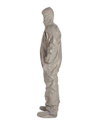 DuPont TF145T Tychem 6000 Coverall. Respirator Fit Hood  No Tax & Free Shipping