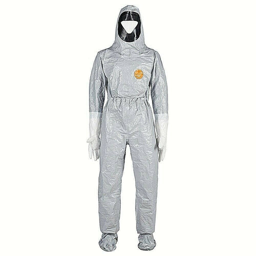 Dupont TF611T white coverall against white background