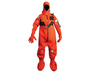 Orange color Mustang MIS230HR-4-0-209 Neoprene Cold Water Immersion Suit with Harness on white background