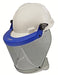 Tinted faceshield and blue bracket arc flash Paulson 9004584 on white background